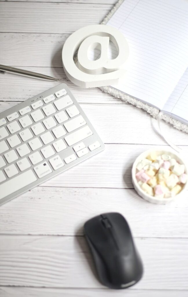 a computer mouse and a keyboard